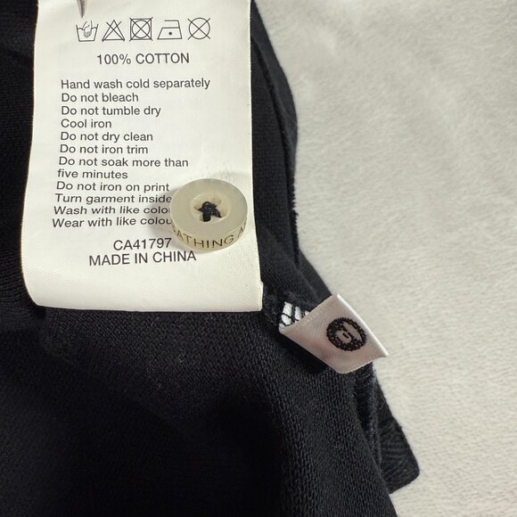 AAPE BY A BATHING APE Polo Shirt Men Size S Black Short Sleeve 100% Cotton Logo - Picture 11 of 14